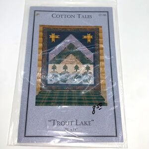 Cotton Tales Vintage 2002 CT185 “Trout Lake” Approx. 50” x 74” Quilt Pattern